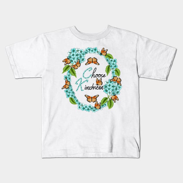 Choose Kindness Kids T-Shirt by Designoholic